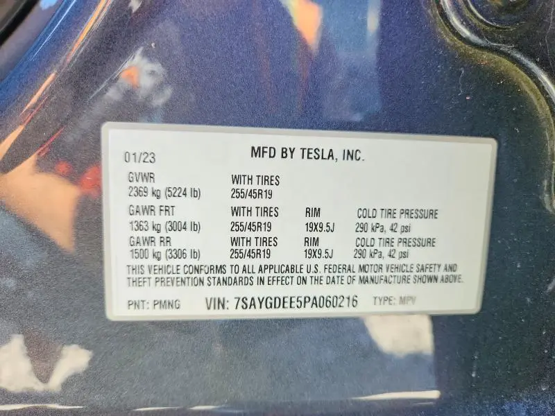 2023 TESLA MODEL Y   