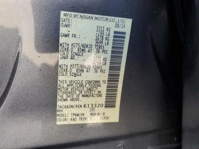 2014 NISSAN ARMADA SV  