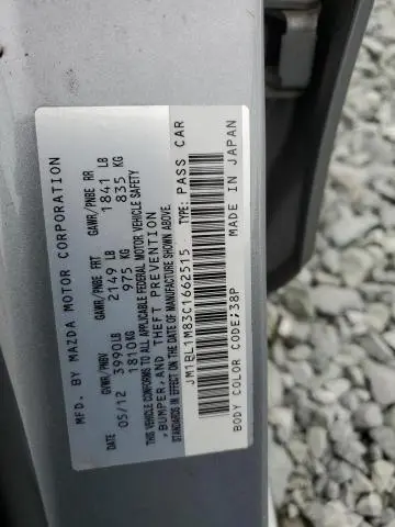 2012 MAZDA 3 I  