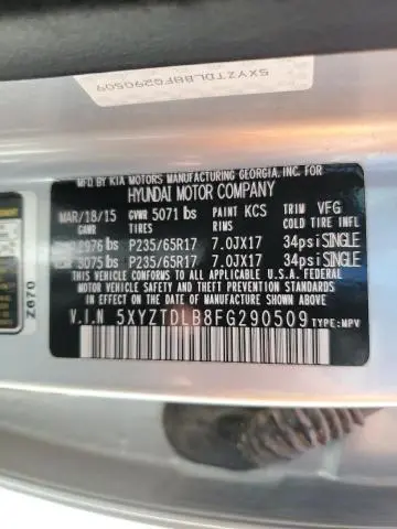 2015 HYUNDAI SANTA FE SPORT   