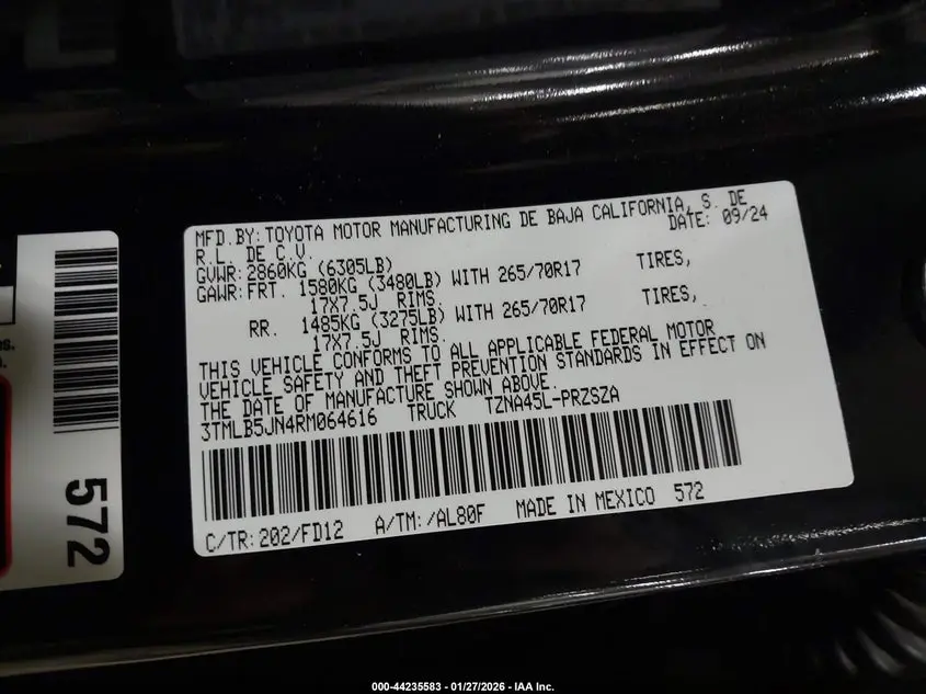 2024 TOYOTA TACOMA TRD OFF ROAD