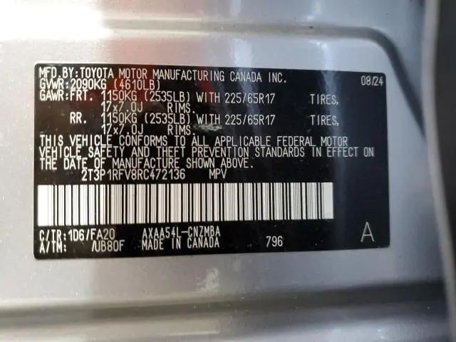 2024 TOYOTA RAV4 XLE  