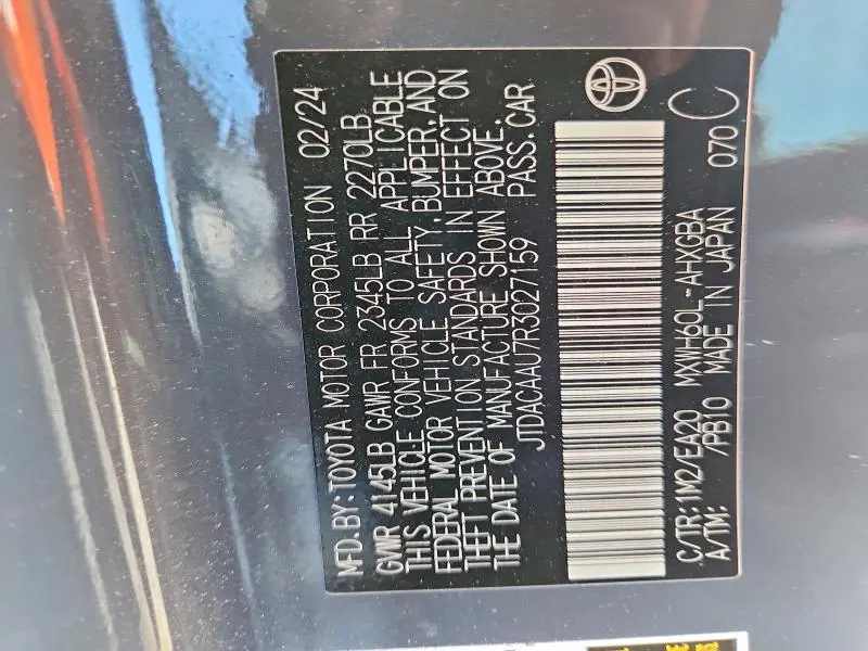 2024 TOYOTA PRIUS XLE  