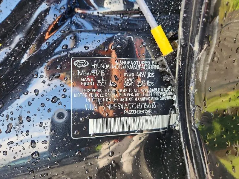 2018 HYUNDAI SONATA LIMITED  