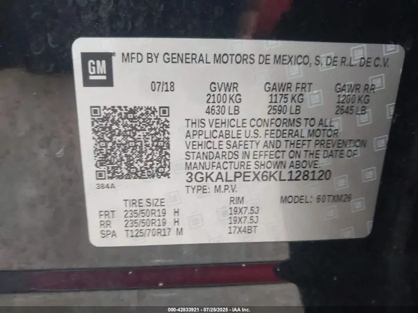 2019 GMC TERRAIN SLT