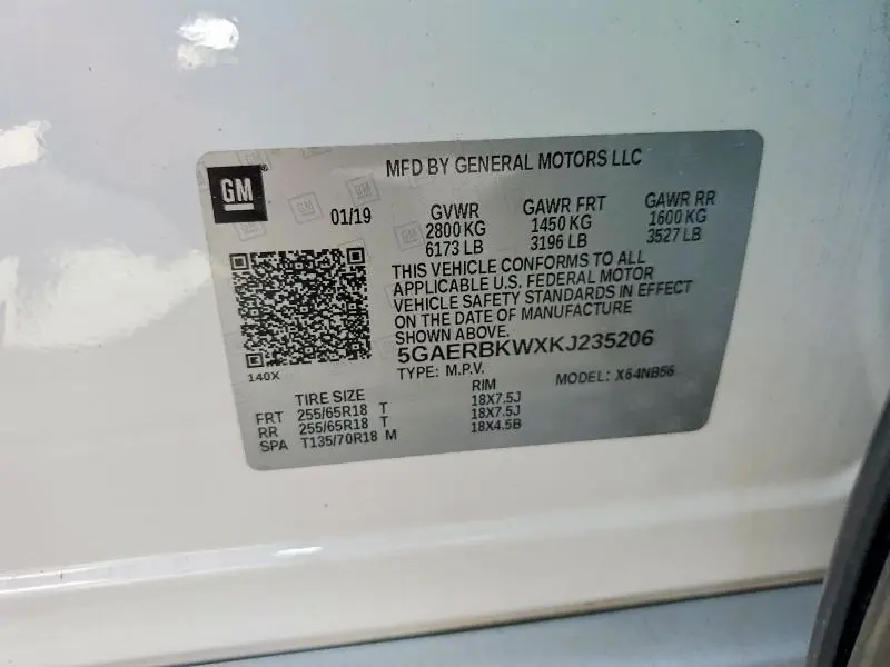 2019 BUICK ENCLAVE ESSENCE  