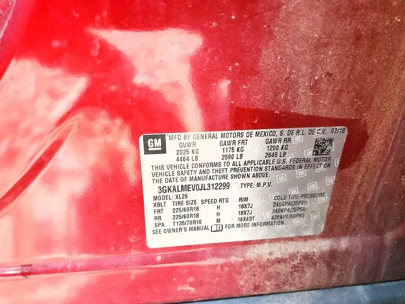 2018 GMC TERRAIN SLE  