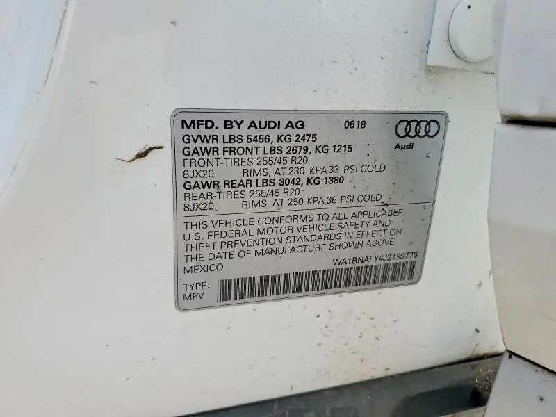 2018 AUDI Q5 PREMIUM PLUS  