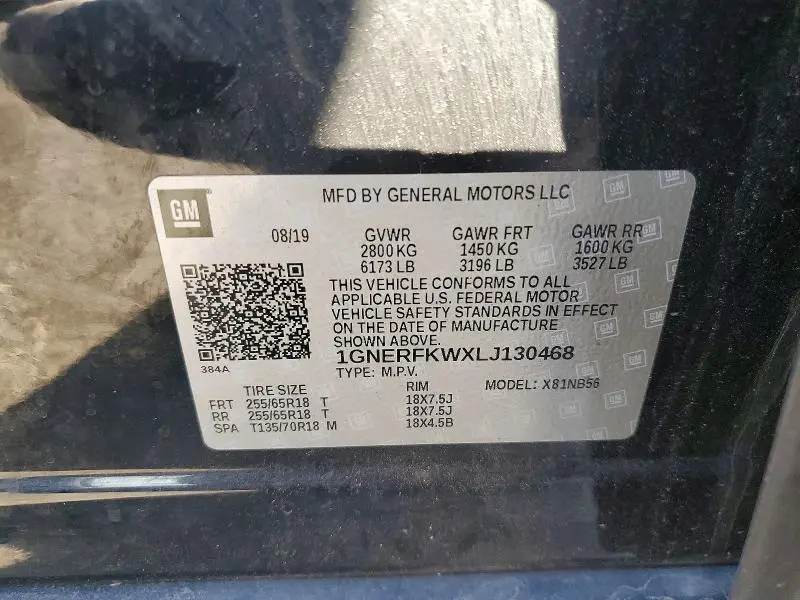 2020 CHEVROLET TRAVERSE LS  