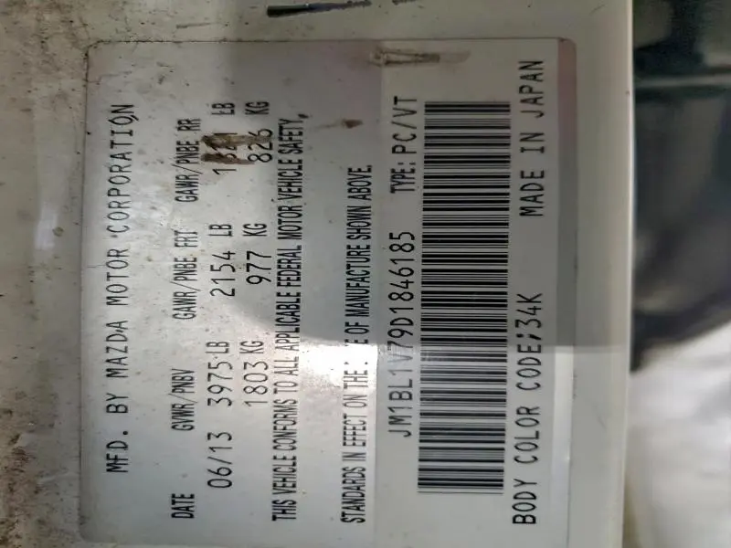 2013 MAZDA 3 I  