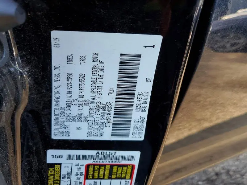 2019 TOYOTA TUNDRA 1794 EDITION  