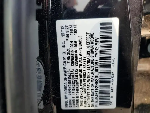 2013 HONDA CROSSTOUR EXL  