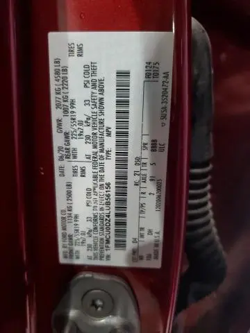 2020 FORD ESCAPE TITANIUM  