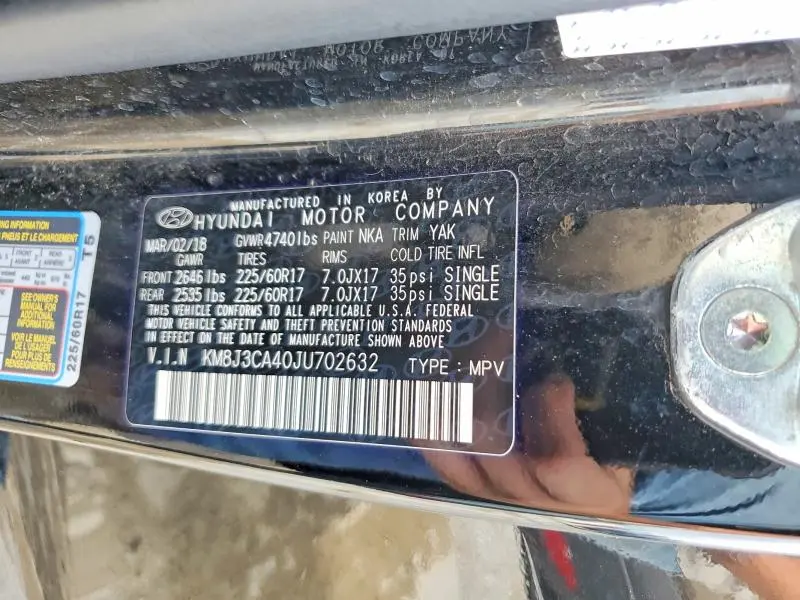 2018 HYUNDAI TUCSON SEL PLUS  
