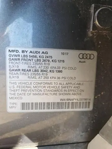 2018 AUDI Q5 PREMIUM PLUS  