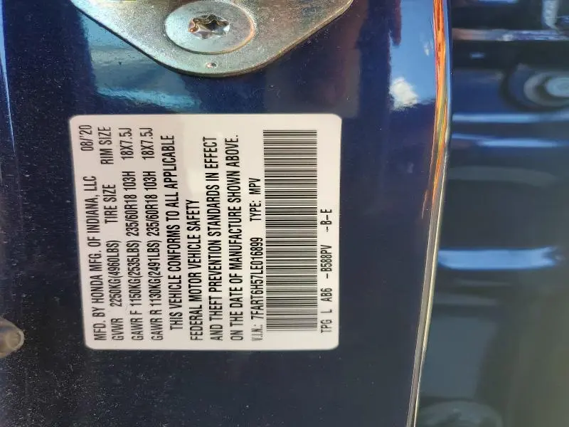 2020 HONDA CR-V EX  