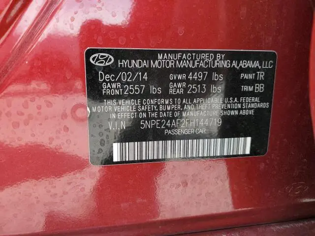 2015 HYUNDAI SONATA SE  