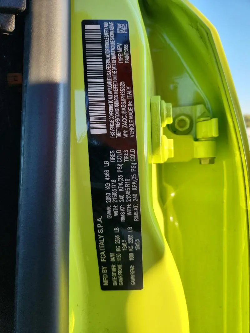 2018 JEEP RENEGADE SPORT  