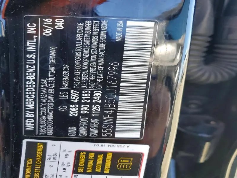 2016 MERCEDES-BENZ C 300  