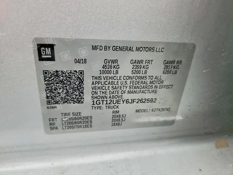 2018 GMC SIERRA K2500 DENALI  