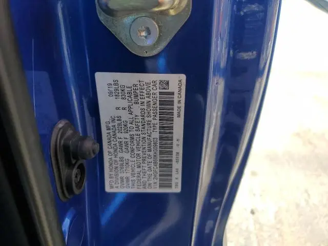 2019 HONDA CIVIC LX  