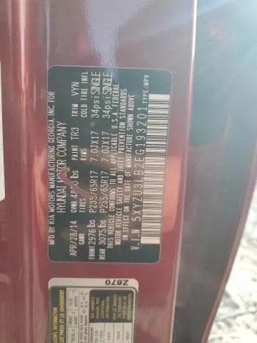 2014 HYUNDAI SANTA FE SPORT   