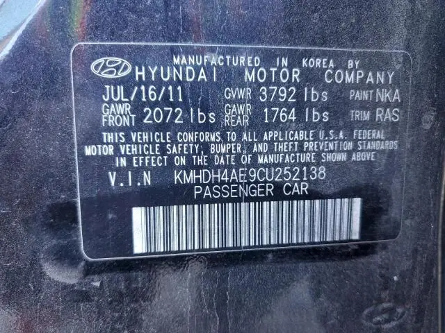 2012 HYUNDAI ELANTRA GLS  