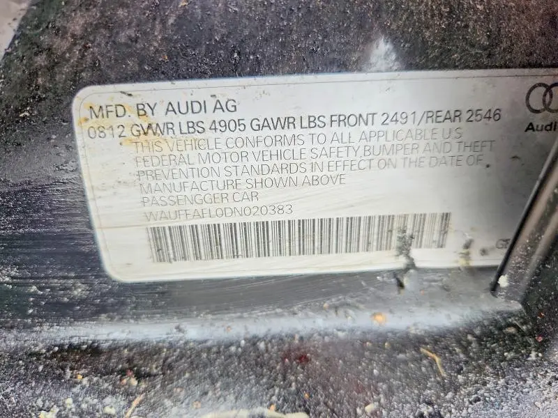 2013 AUDI A4 2.0T  
