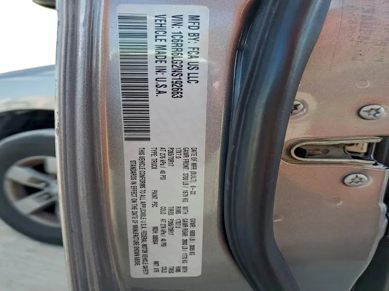 2022 RAM 1500 CLASSIC SLT  