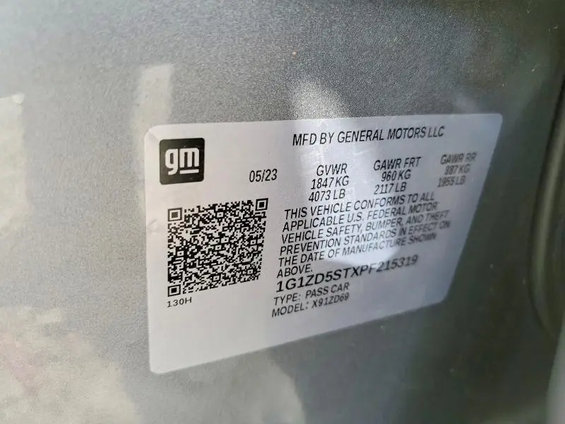 2023 CHEVROLET MALIBU LT  