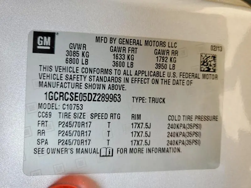 2013 CHEVROLET SILVERADO C1500 LT  