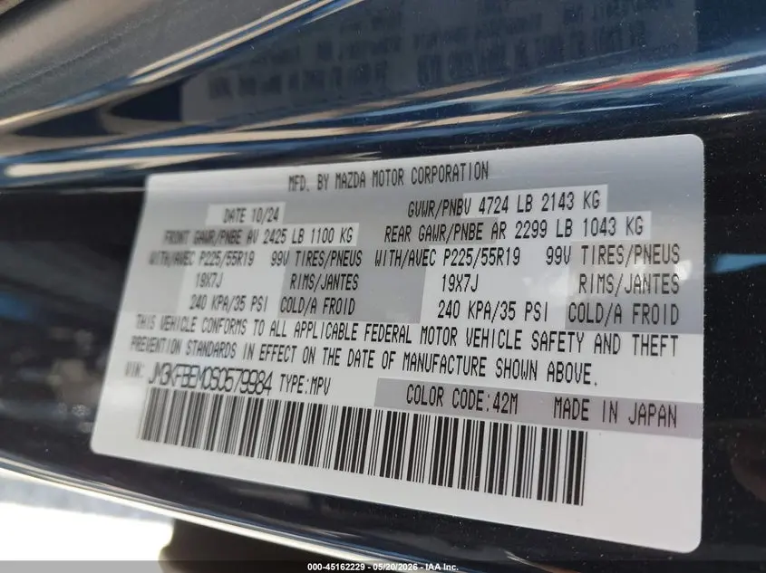 2025 MAZDA CX-5 2.5 S PREMIUM PLUS