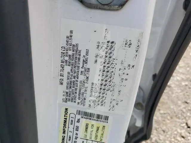 2016 FORD FUSION TITANIUM  