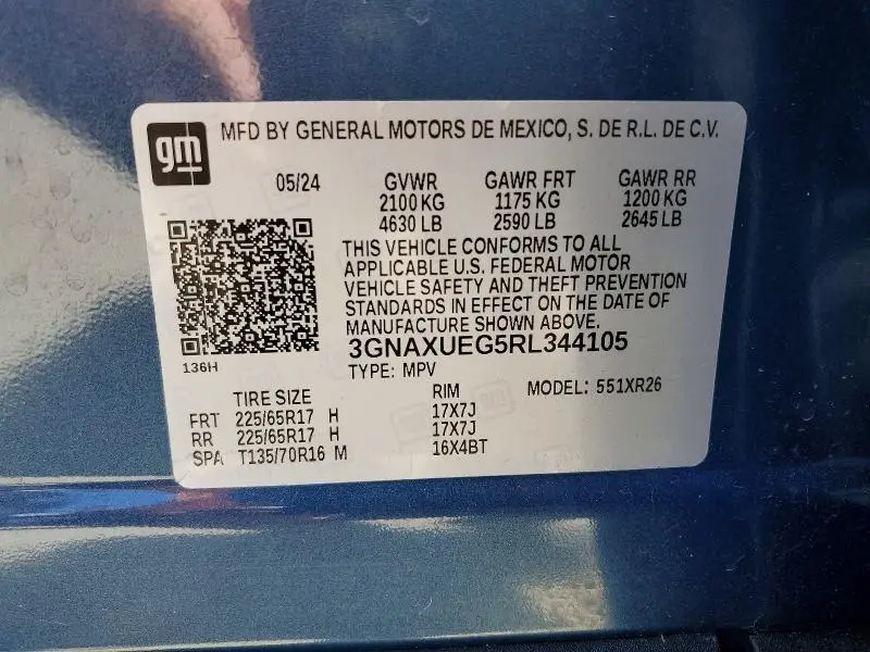 2024 CHEVROLET EQUINOX LT  