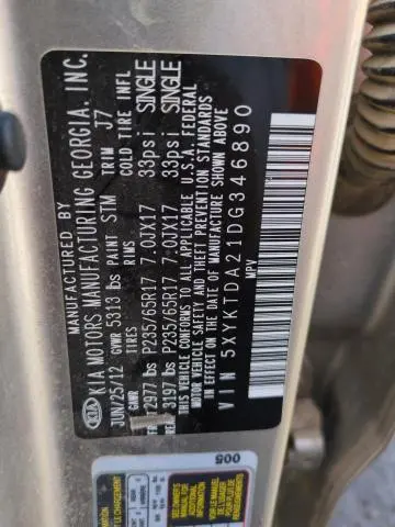 2013 KIA SORENTO LX  