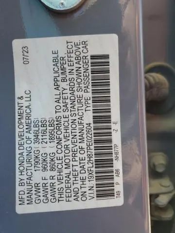 2023 HONDA CIVIC SPORT  