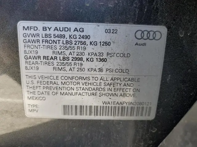 2022 AUDI Q5 PREMIUM PLUS 45  