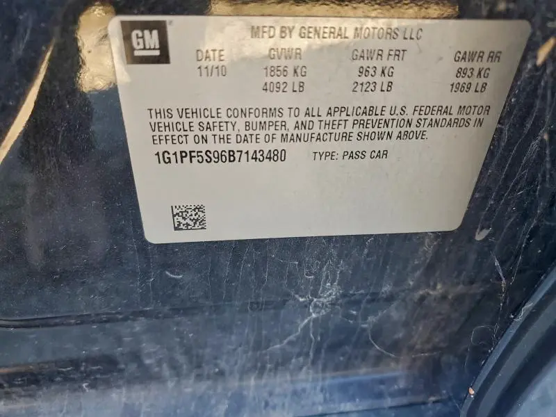 2011 CHEVROLET CRUZE LT  