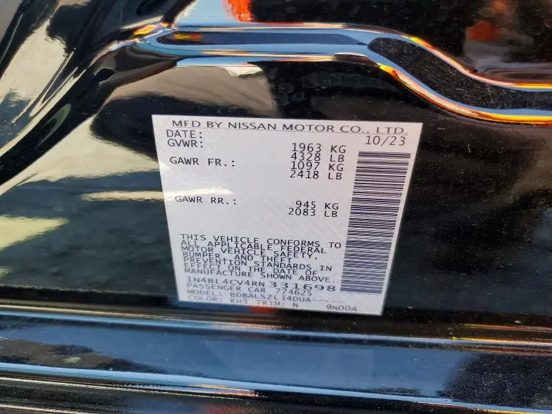 2024 NISSAN ALTIMA SR  
