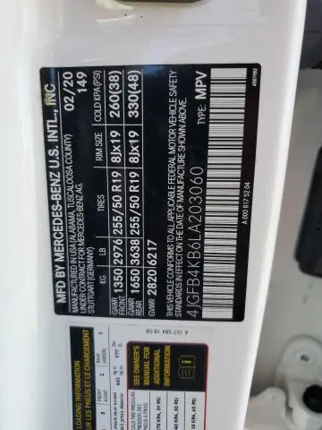 2020 MERCEDES-BENZ GLE 350 4MATIC  