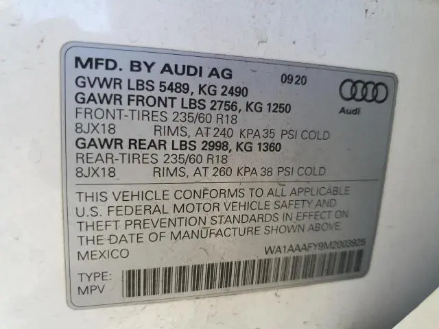 2021 AUDI Q5 PREMIUM  