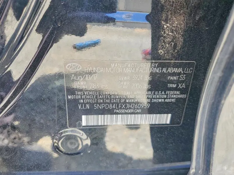 2018 HYUNDAI ELANTRA SEL  