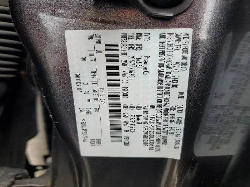 2013 FORD FOCUS SE  
