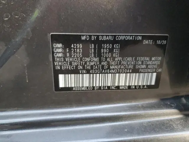 2021 SUBARU IMPREZA PREMIUM  