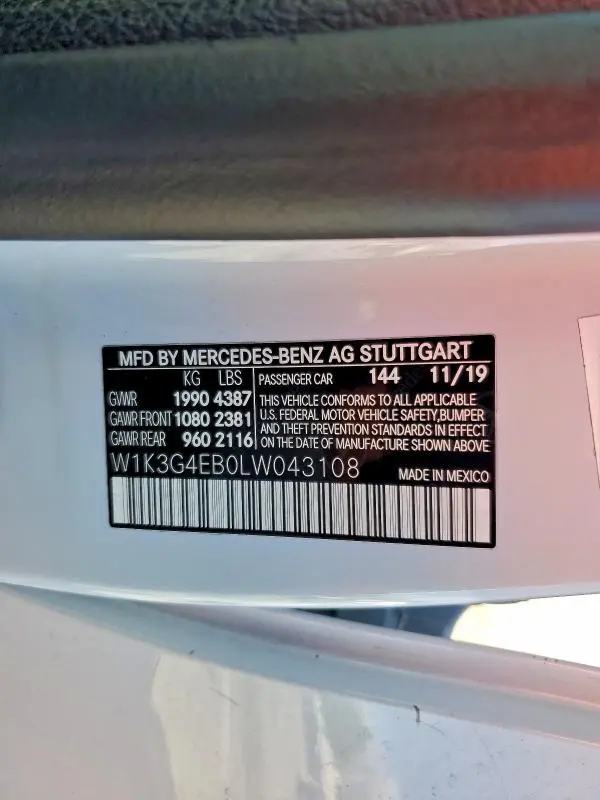 2020 MERCEDES-BENZ A 220  