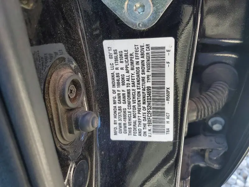2017 HONDA CIVIC LX  