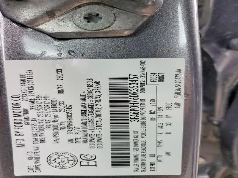 2013 FORD FUSION SE  