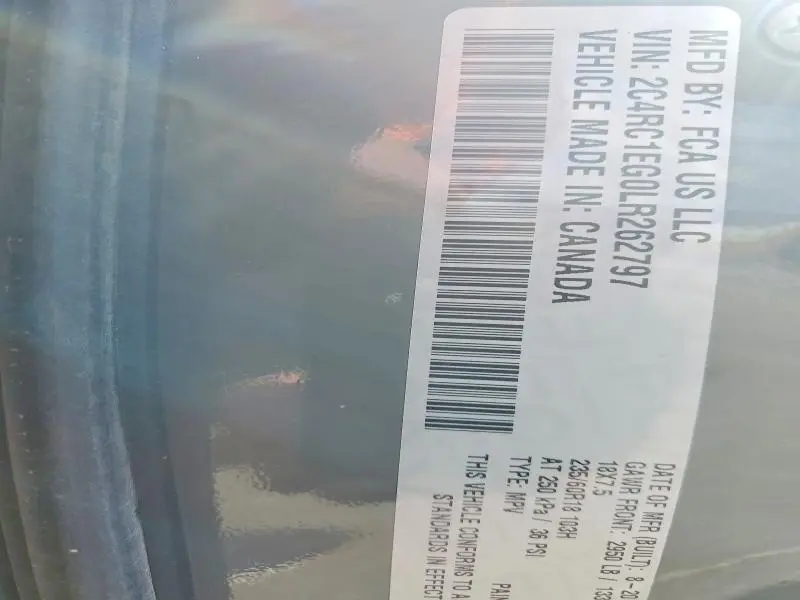 2020 CHRYSLER PACIFICA TOURING L PLUS  