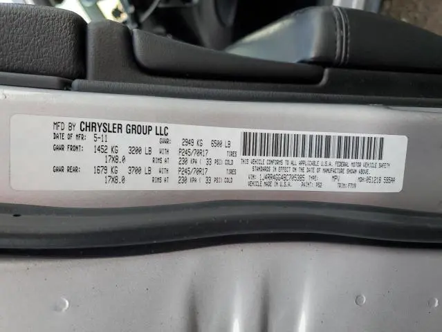 2011 JEEP GRAND CHEROKEE LAREDO  