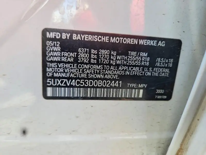 2013 BMW X5 XDRIVE35I  